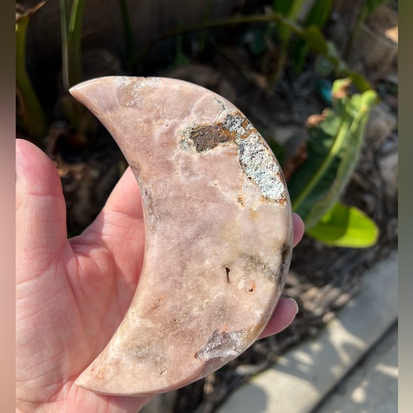Pink Amethyst Sugar Druzy Moon - Picture 5 of 11